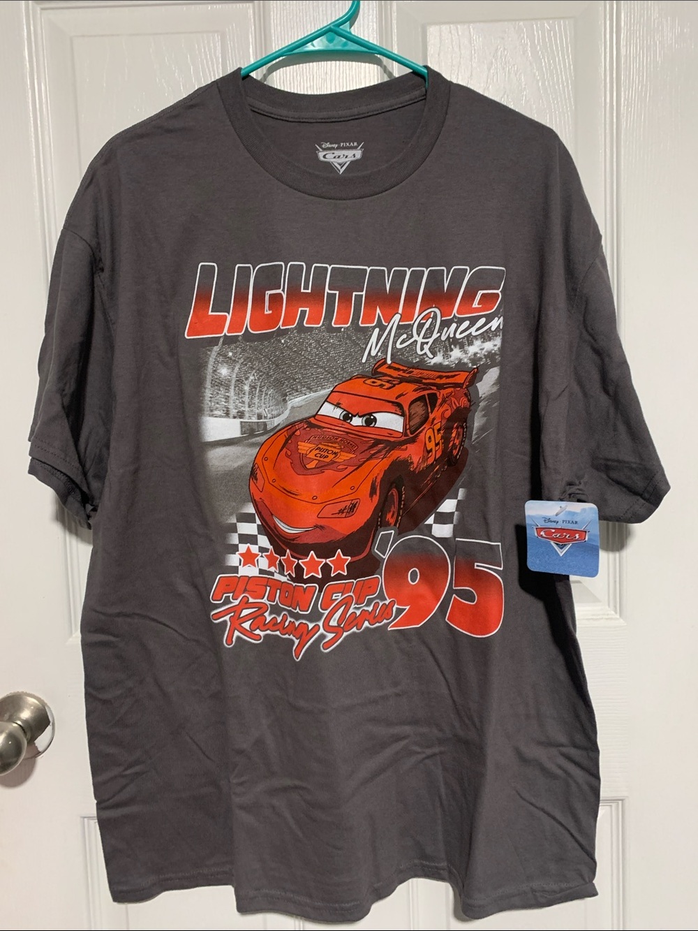 Disney Cars Racing Lightning McQueen Short Sleeve Tee